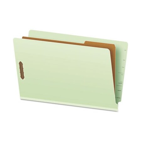 Tops Business Forms Pendaflex, END TAB CLASSIFICATION FOLDERS, 1 DIVIDER, LEGAL SIZE, PALE GREEN, 10PK 23314